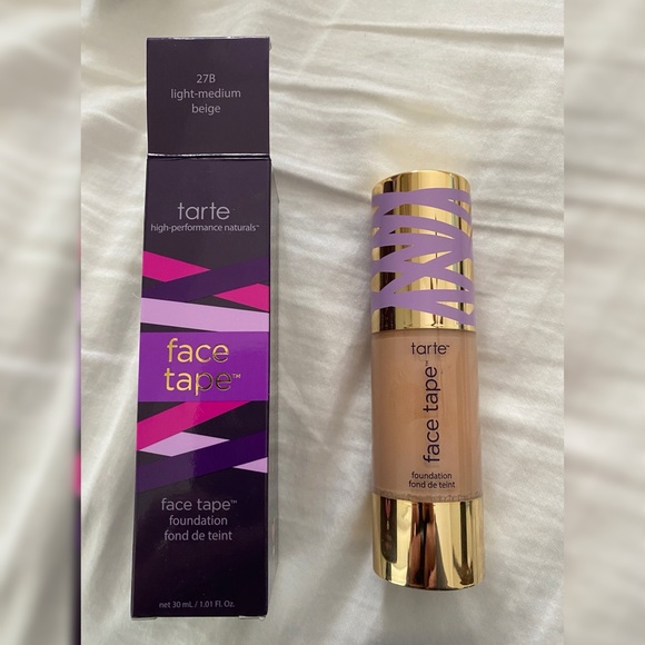 New in box Tarte Face Tape Foundation color is 27B Light Medium Beige